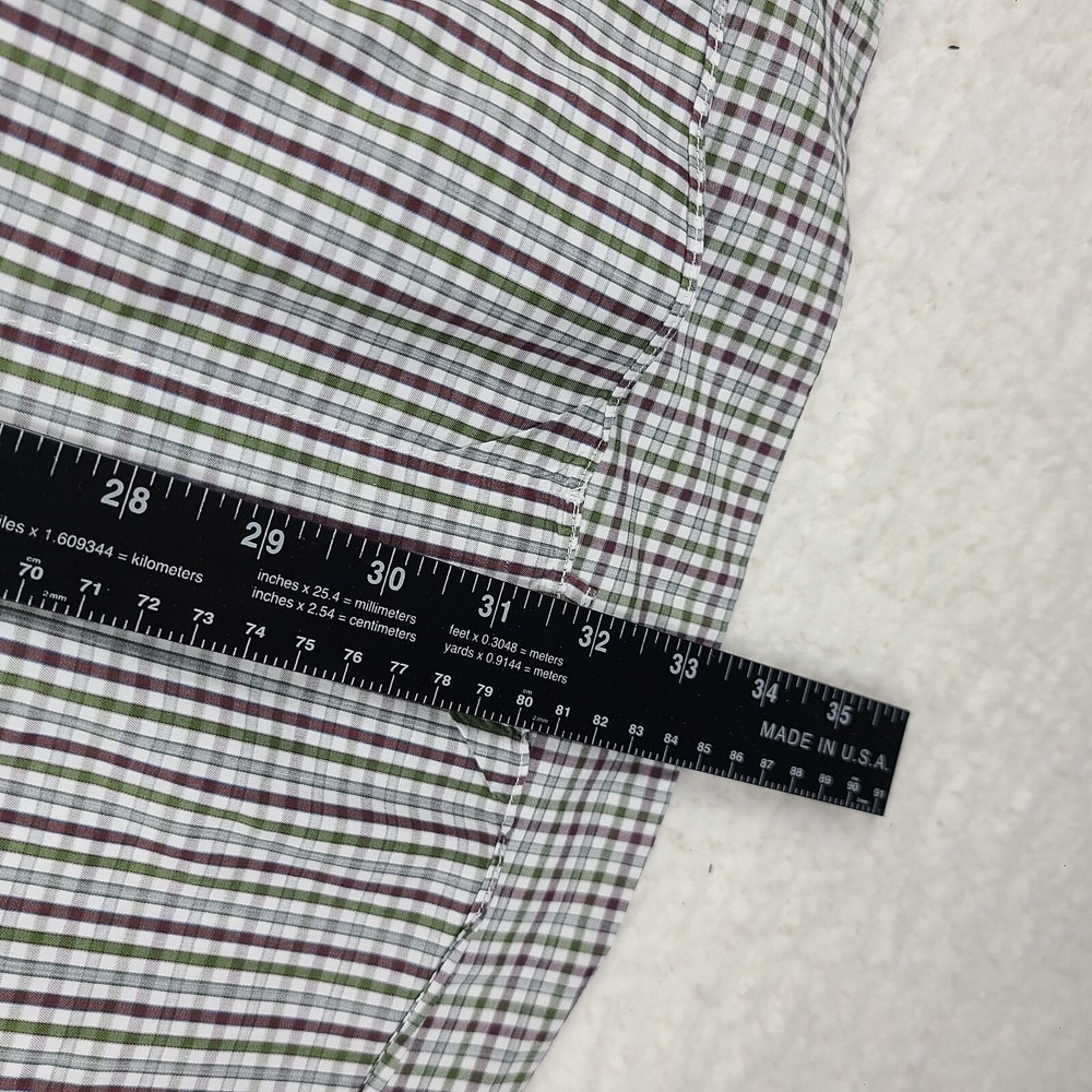 Brioni Dress‎ Shirt Mens Medium Multi Color Plaid Check 100% Cotton Button Up - Picture 8 of 13